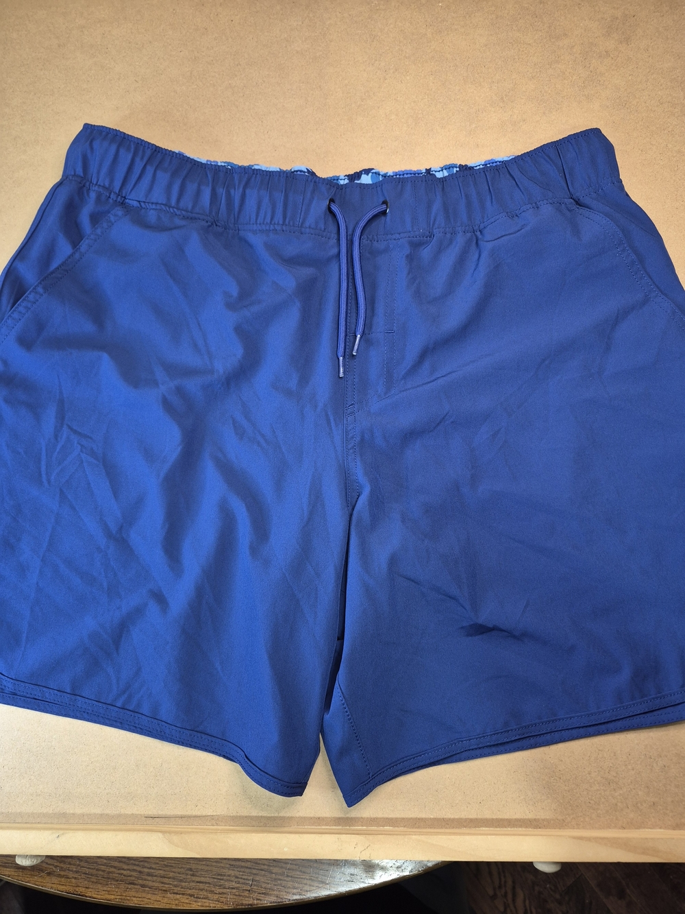 Drake Blue Shorts With Camouflage Lining 3847/641